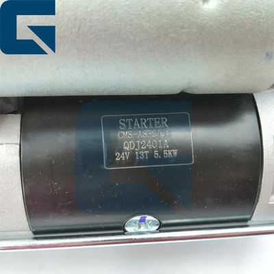 QDJ2401A Excavator ZAX230 ZAX240 Engine 4HK1 24V 13T 5.0KW Starter Motor